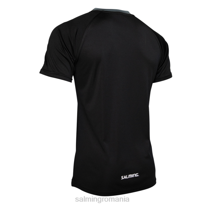 tricou core match bărbați Salming negru îmbrăcăminte 086421